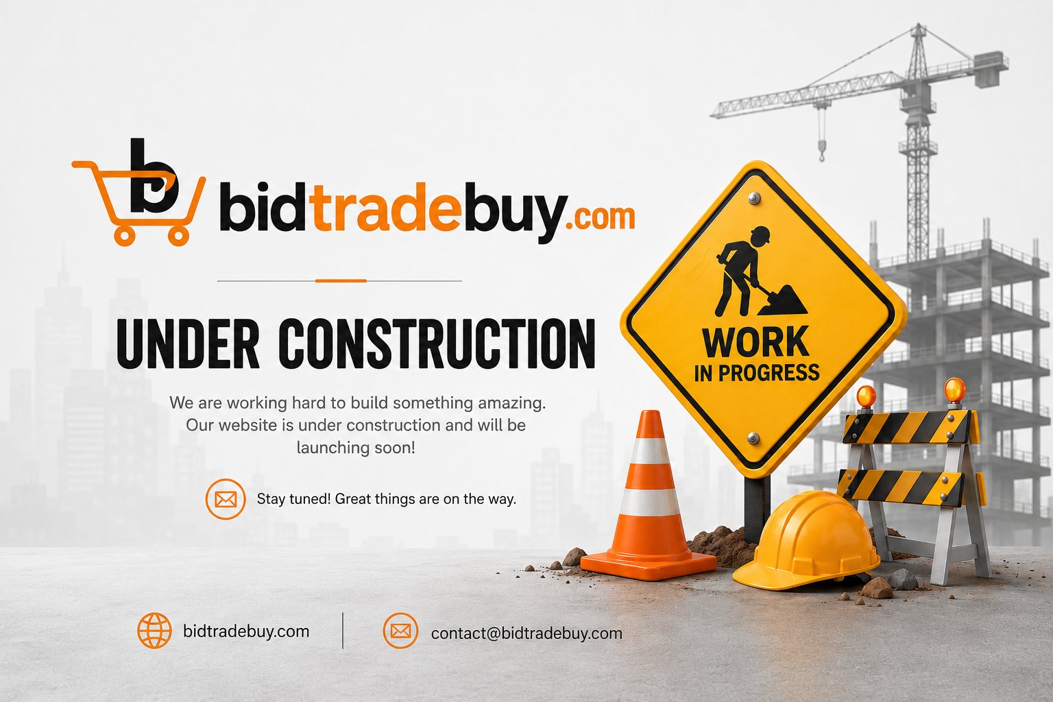 Bid. Trade. Buy. — Under Construction